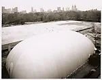 [Renovations at the Metropolitan Museum as seen from the roof]