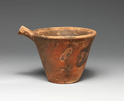 Terracotta spouted cup