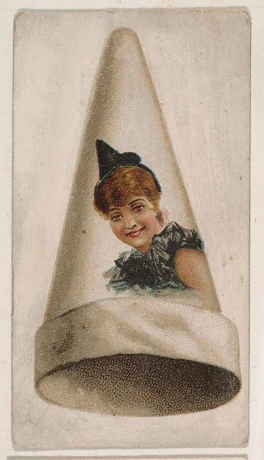 Clown's cap, from the Novelties series (N228, Type 5) issued by Kinney Bros. — Kinney Brothers Tobacco Company