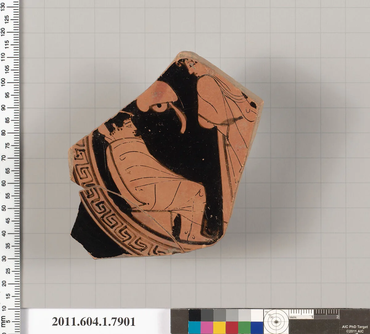 Terracotta fragment of a kylix (drinking cup) — Unknown