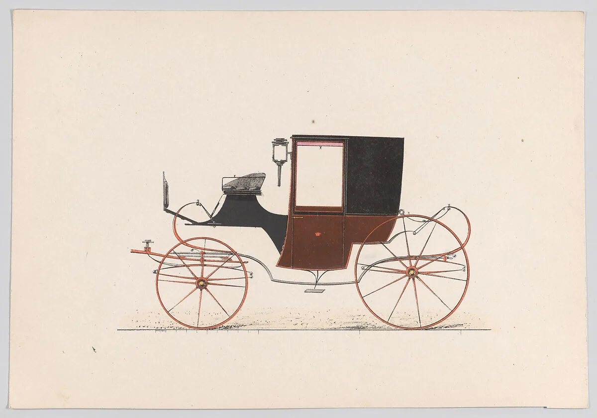Design for Brougham/D'Orsay — Anonymous, French, 19th century