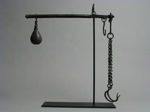 Steelyard Rod with Weight and Hooks