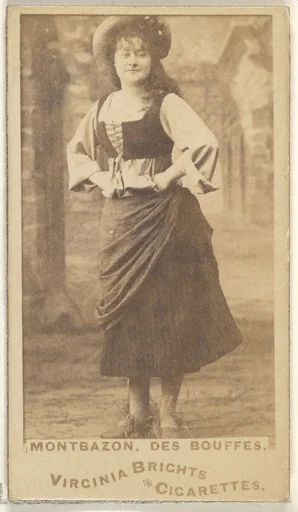 Montbazon, Des Bouffes, from the Actors and Actresses series (N45, Type 1) for Virginia Brights Cigarettes