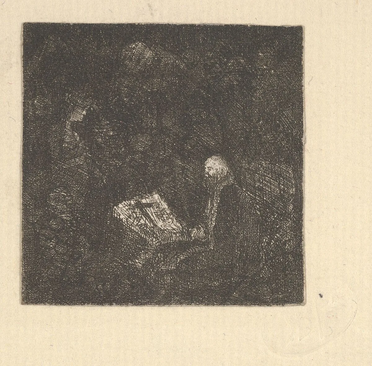 Saint en Prière (Saint in Prayer) — Rodolphe Bresdin