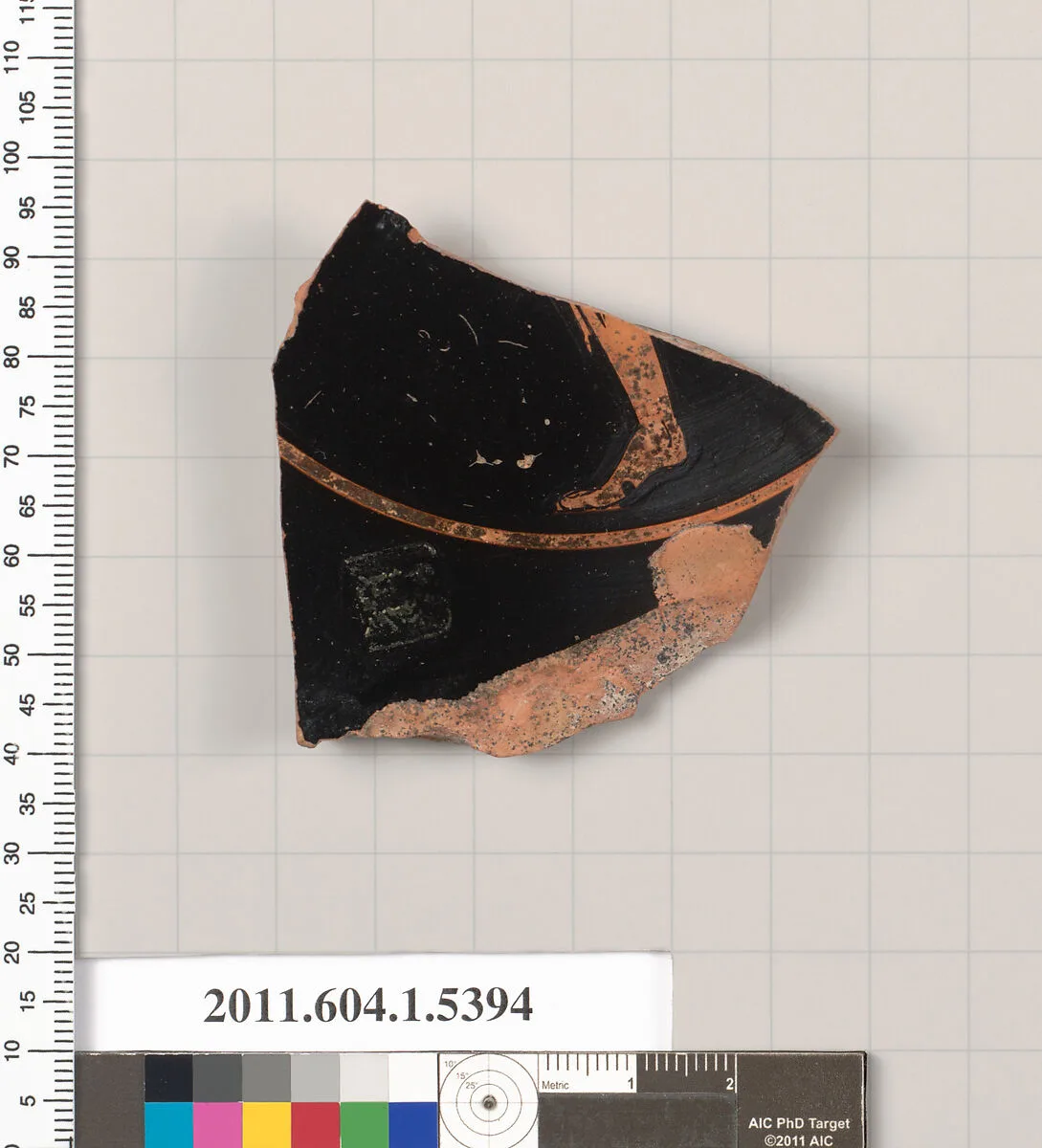 Terracotta fragment of a kylix (drinking cup) — Unknown