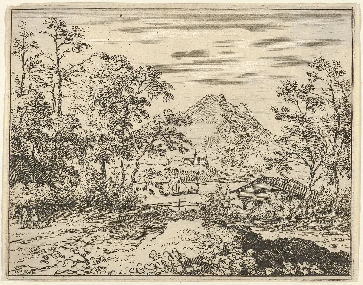 The Broad River — Allart van Everdingen