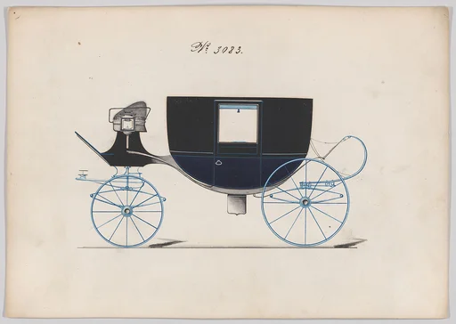 Design for Round Bottom Coach, no. 3083