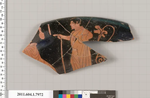 Terracotta fragment of a kylix (drinking cup)