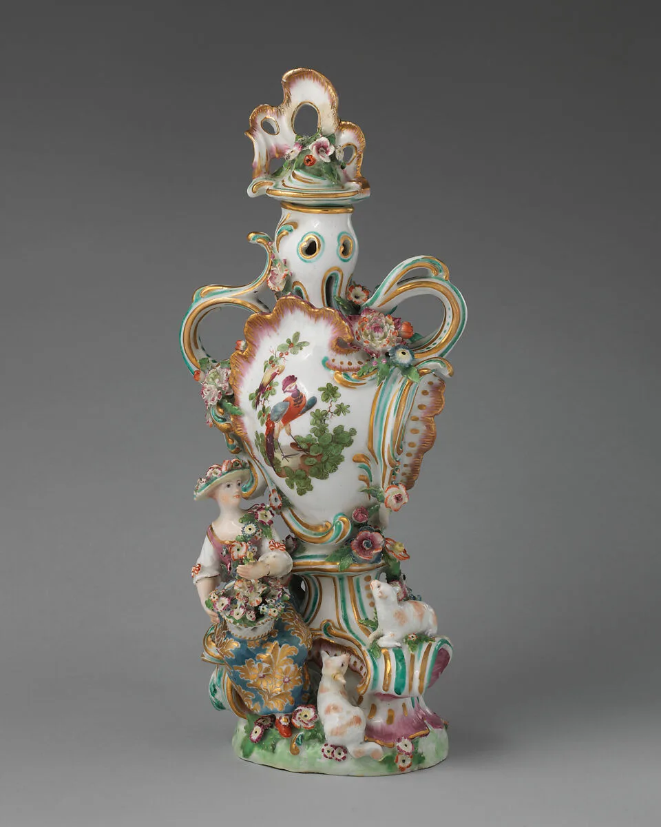 Vase (one of a pair) — Chelsea Porcelain Manufactory