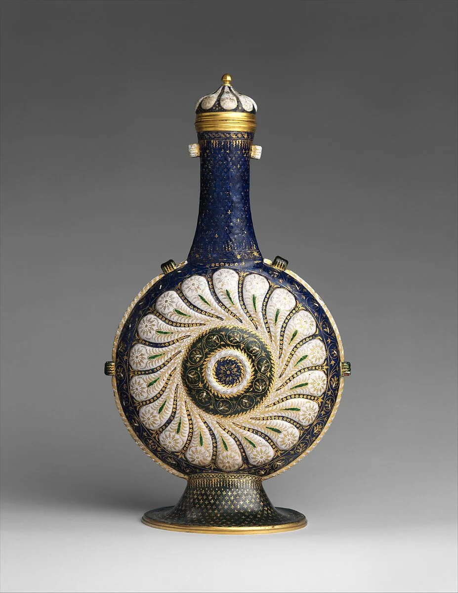 Pilgrim bottle with cover — Unknown