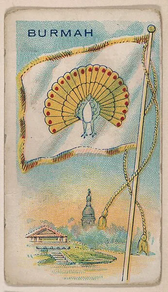 Burmah, bakery card from the Flags series (D34), issued by the Ward-Mackey Company — Ward-Mackey Company