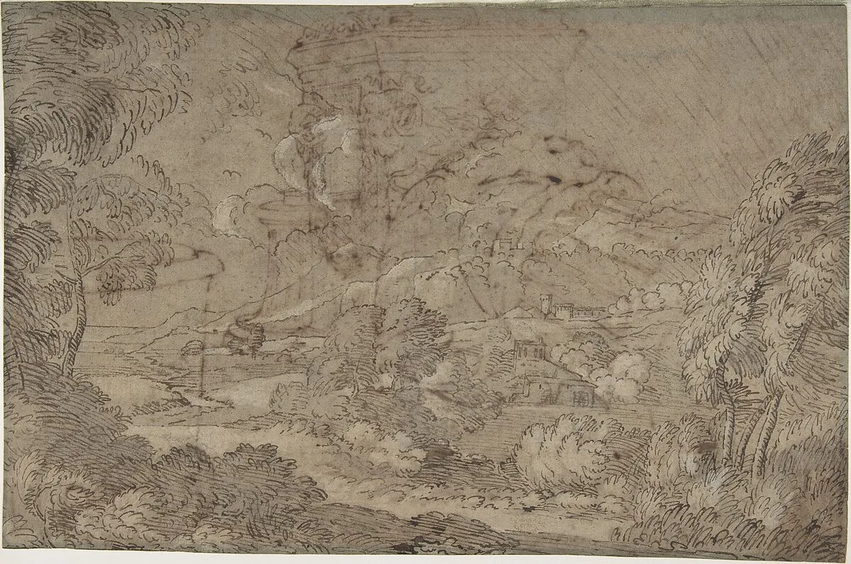 Landscape — Anonymous, French, 17th century