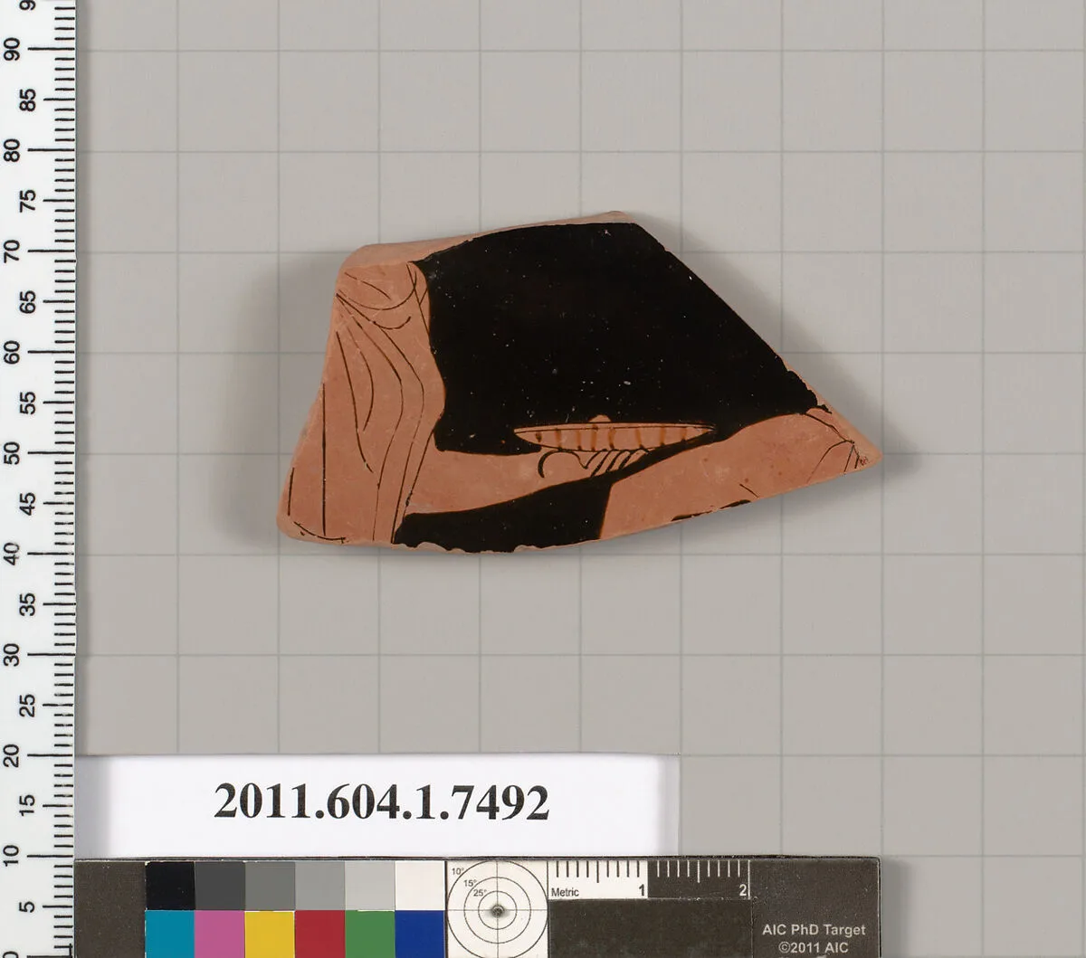 Terracotta fragment of a kylix (drinking cup) — Unknown