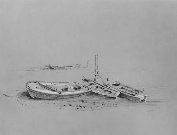Boats at Cape May — Xanthus Russell Smith