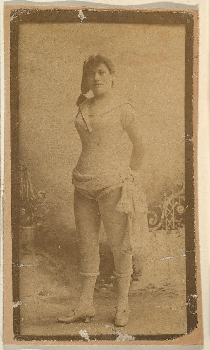 Actress standing with hand on hip, from the Actresses series (N668) — Unknown