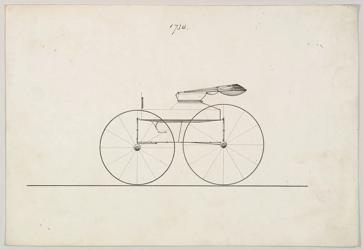 Design for Wagon, no. 734 — Brewster & Co.