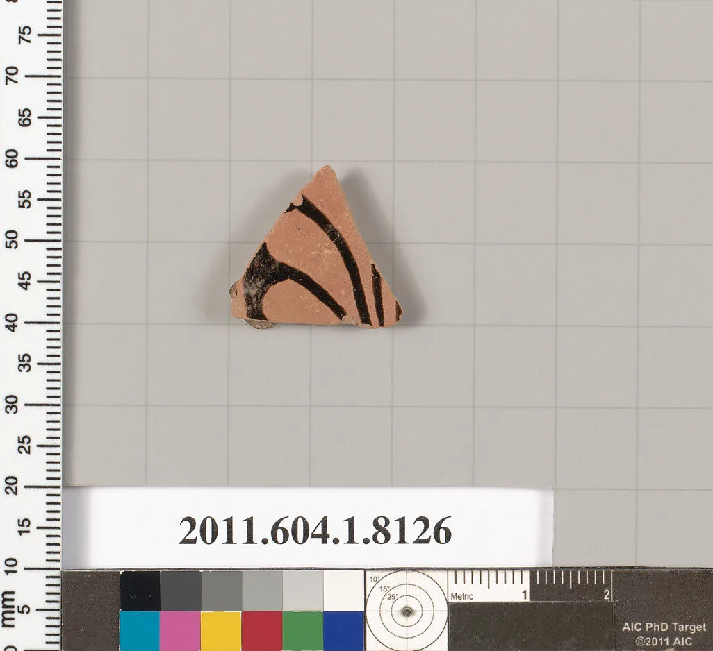 Terracotta fragment of a kylix (drinking cup) — Unknown