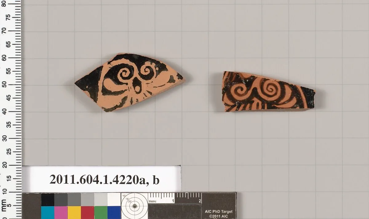 Terracotta fragments of kylikes (drinking cups) — Unknown