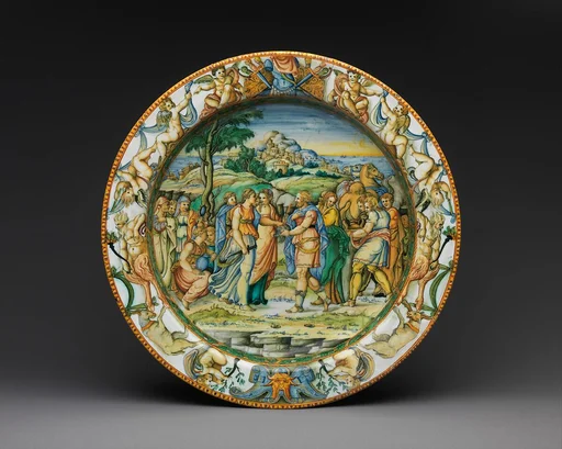 Dish with The Discovery of Achilles