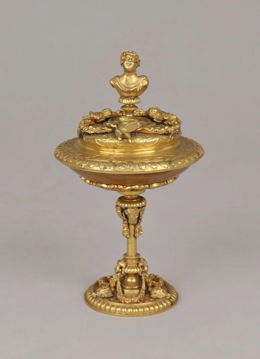 Tazza with cover — Benvenuto Cellini