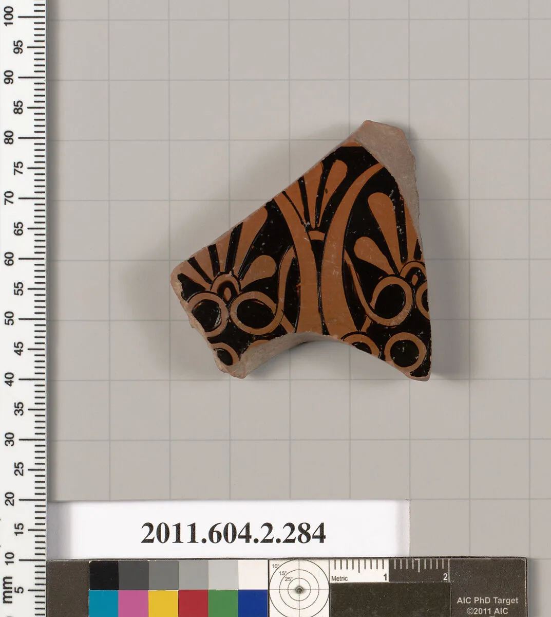 Terracotta fragment of a volute-krater (bowl for mixing wine and water) — Unknown