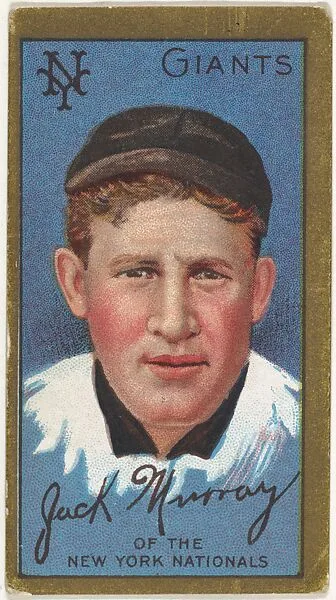 John J. (Jack) Murray, New York Giants, National League, from the "Baseball Series" (Gold Borders) set (T205) issued by the American Tobacco Company — American Tobacco Company