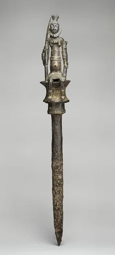 Staff: Seated Male Figure