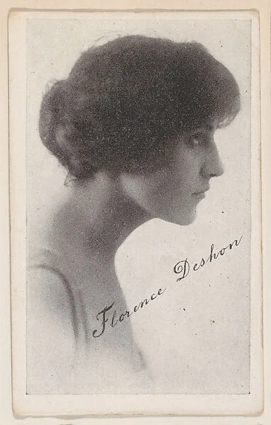 Florence Deshon from Kromo Gravure "Leading Moving Picture Stars" (W623) — Kromo Gravure Photo Company, Detroit, Michigan