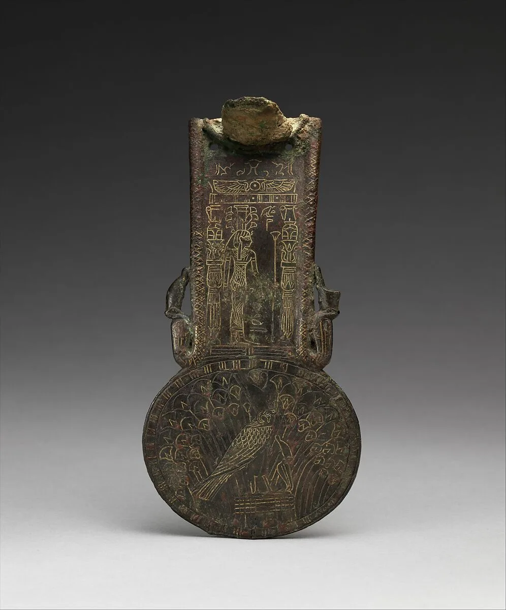 Menat counterpoise for attachment to the missing aegis of a goddess — Unknown