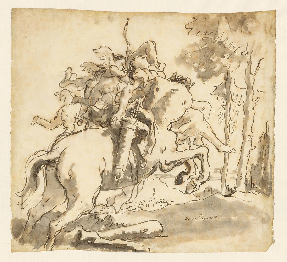 Centaur Carrying Off a Nymph — Giovanni Domenico Tiepolo