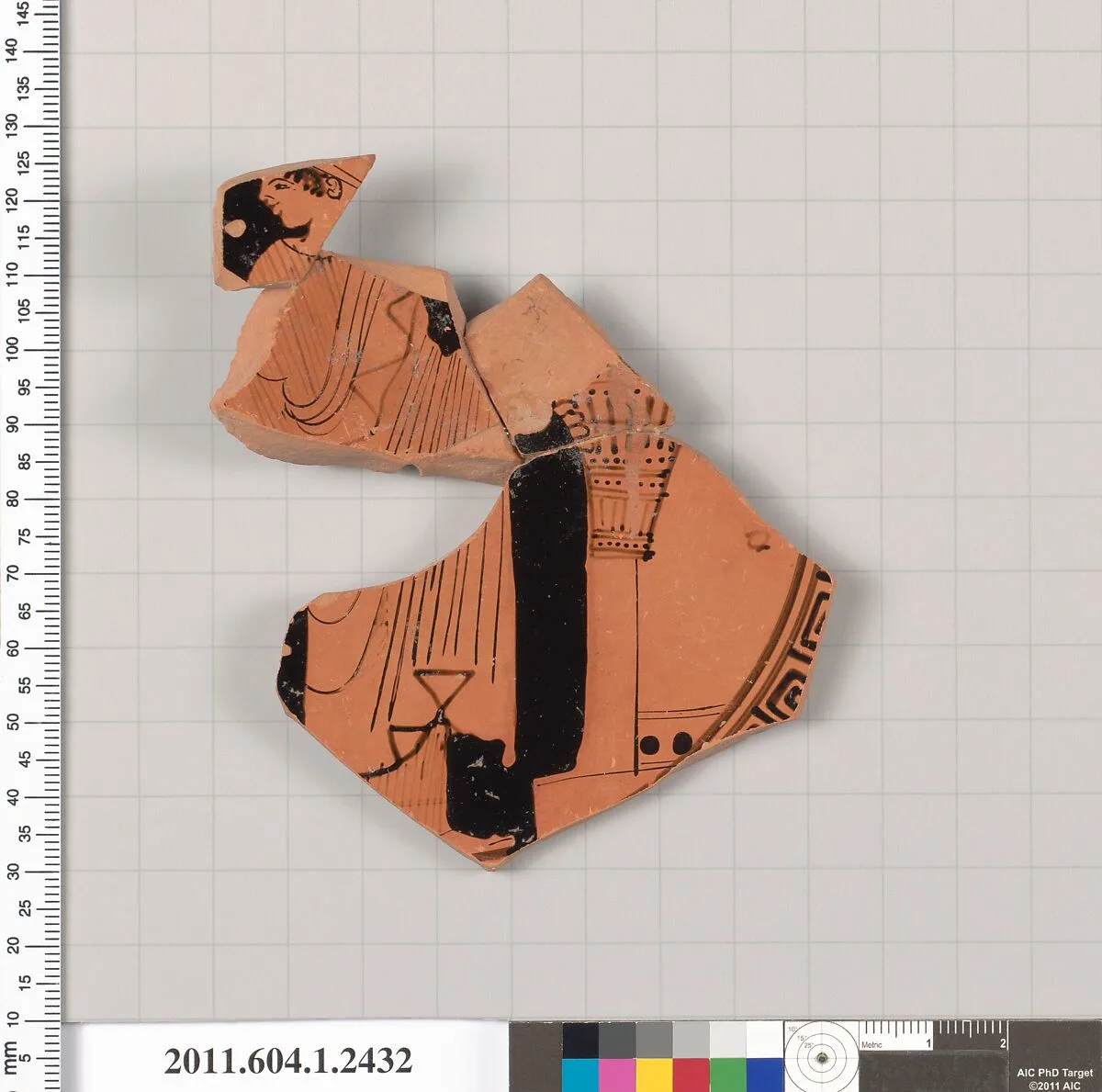 Terracotta fragment of a kylix (drinking cup) — Unknown
