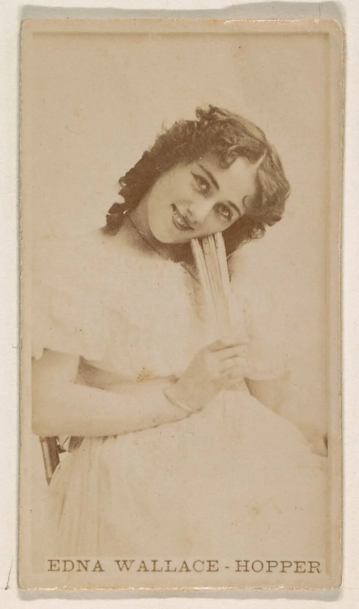 Edna Wallace-Hopper, from the Actresses series (N245) issued by Kinney Brothers to promote Sweet Caporal Cigarettes — Kinney Brothers Tobacco Company