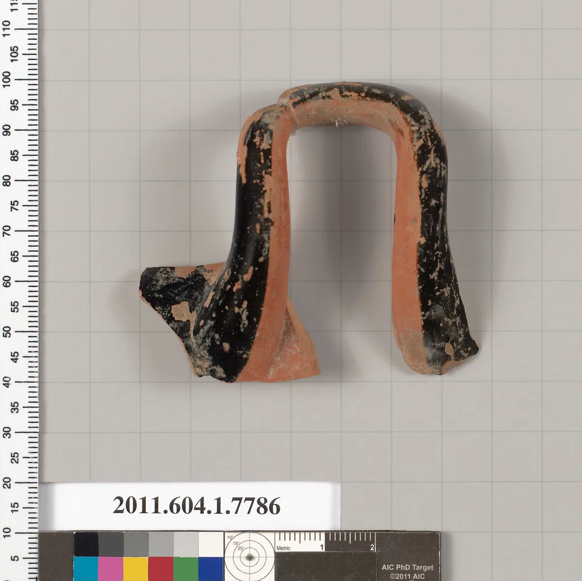 Terracotta fragment of a kylix (drinking cup) — Unknown