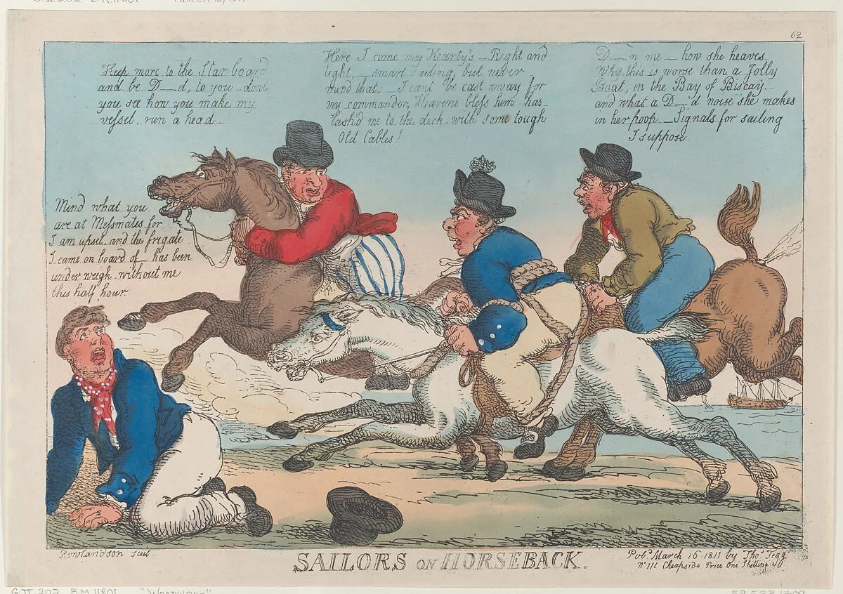 Sailors on Horseback — Thomas Rowlandson|Thomas Tegg