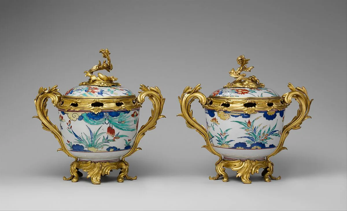 Potpourri bowl with cover (one of a pair) — Unknown