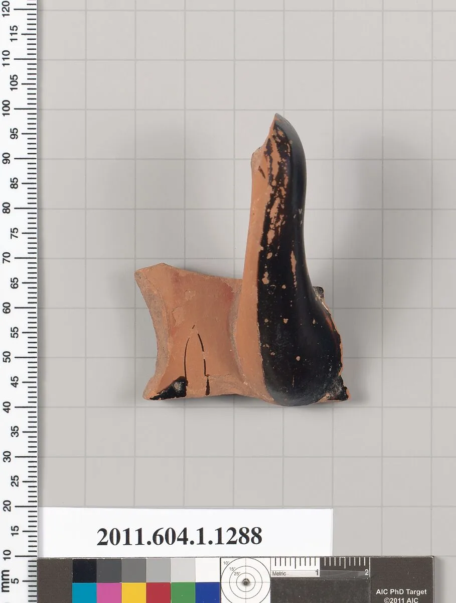 Terracotta fragment of a kylix (drinking cup) — Unknown