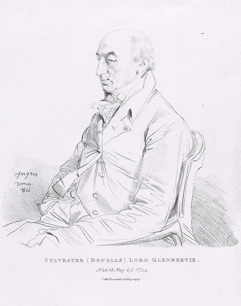 Portrait of Sylvester (Douglas), Lord Glenbervie — Jean Auguste Dominique Ingres