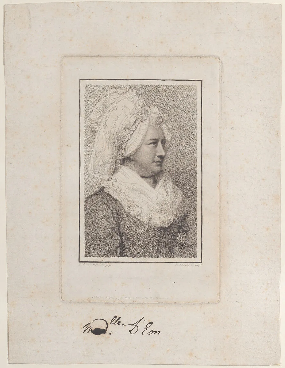 Chevalier d'Eon — Benjamin Beale Evans|Richard Cosway|Charles Geneviève Louise Auguste André Timothée d'Eon de Beaumont|Thomas Chambars