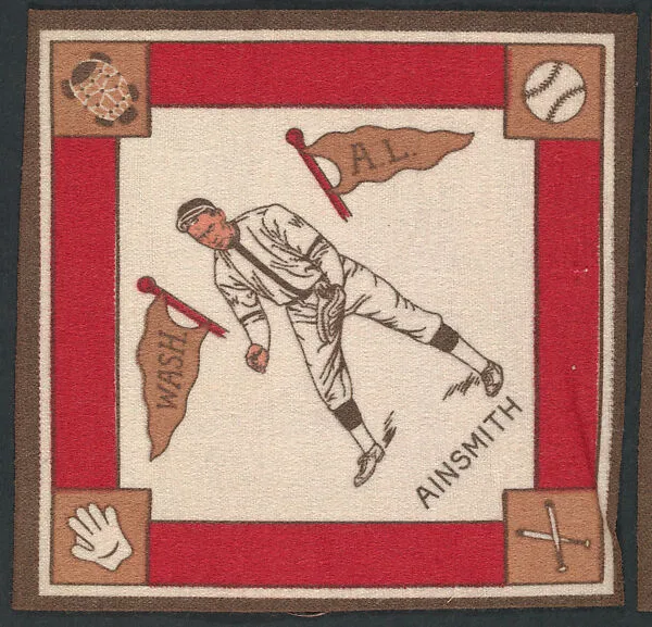 Eddie Ainsmith, Washington, American League from Baseball Players Felt Blanket series (B18) — Unknown
