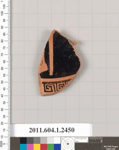 Terracotta fragment of a kylix (drinking cup)