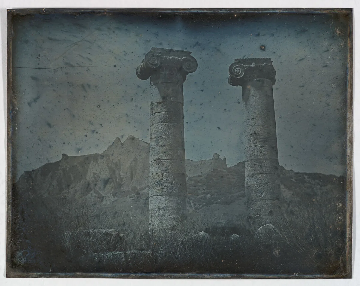 Temple of Artemis, Sardis (134. Sardes. 1843. T. de Cybèle.) — Joseph-Philibert Girault de Prangey