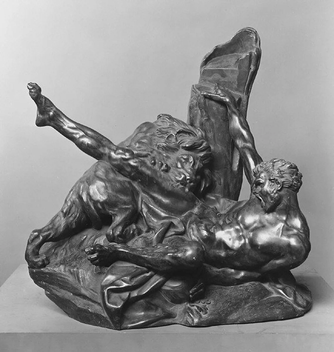Milo of Crotona and the Lion — Etienne-Maurice Falconet