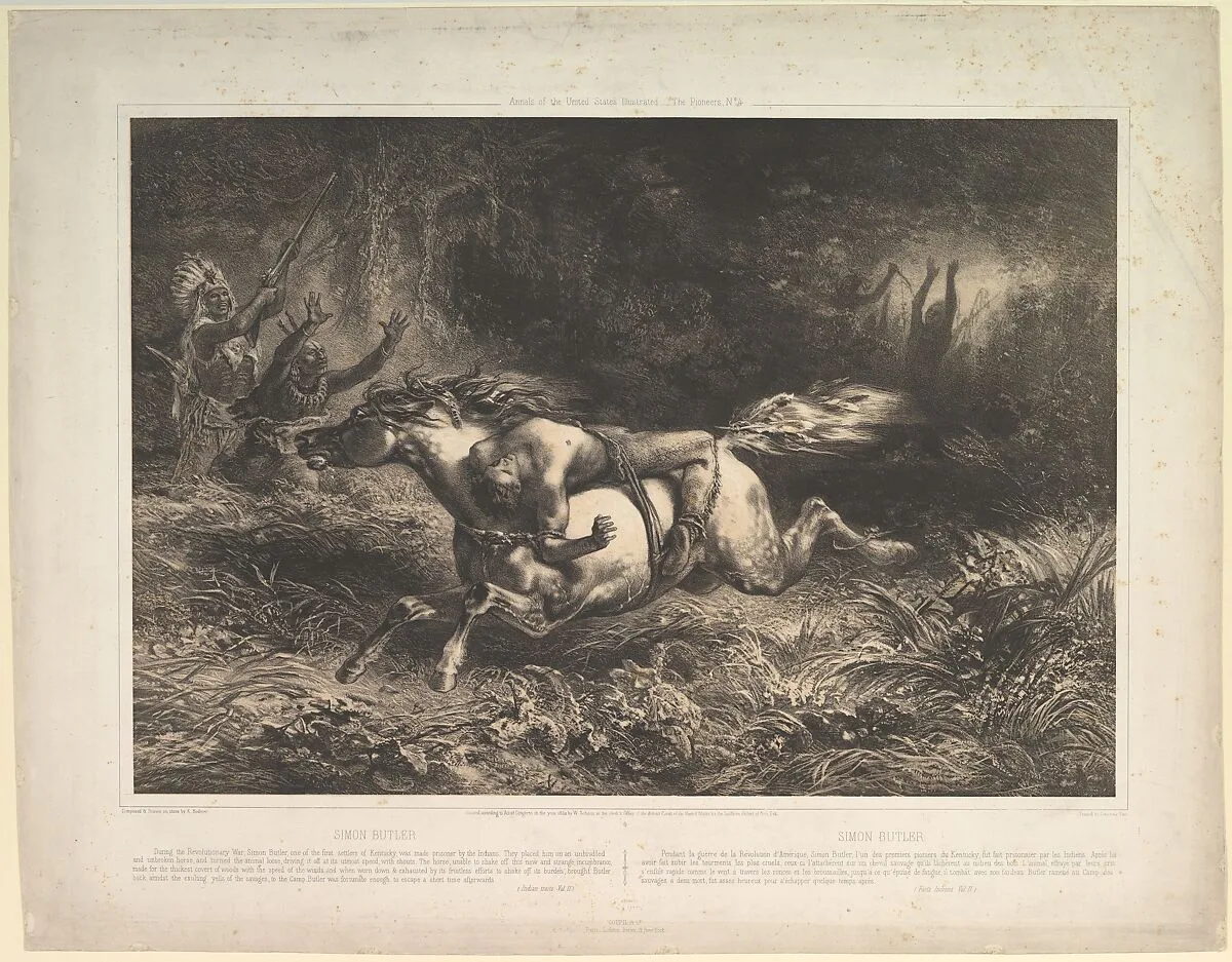 Simon Butler (Indian Trails, vol. II) — Jean-François Millet|William Schaus|Lemercier & Cie.|Simon Butler|Karl Bodmer|Goupil & Co.