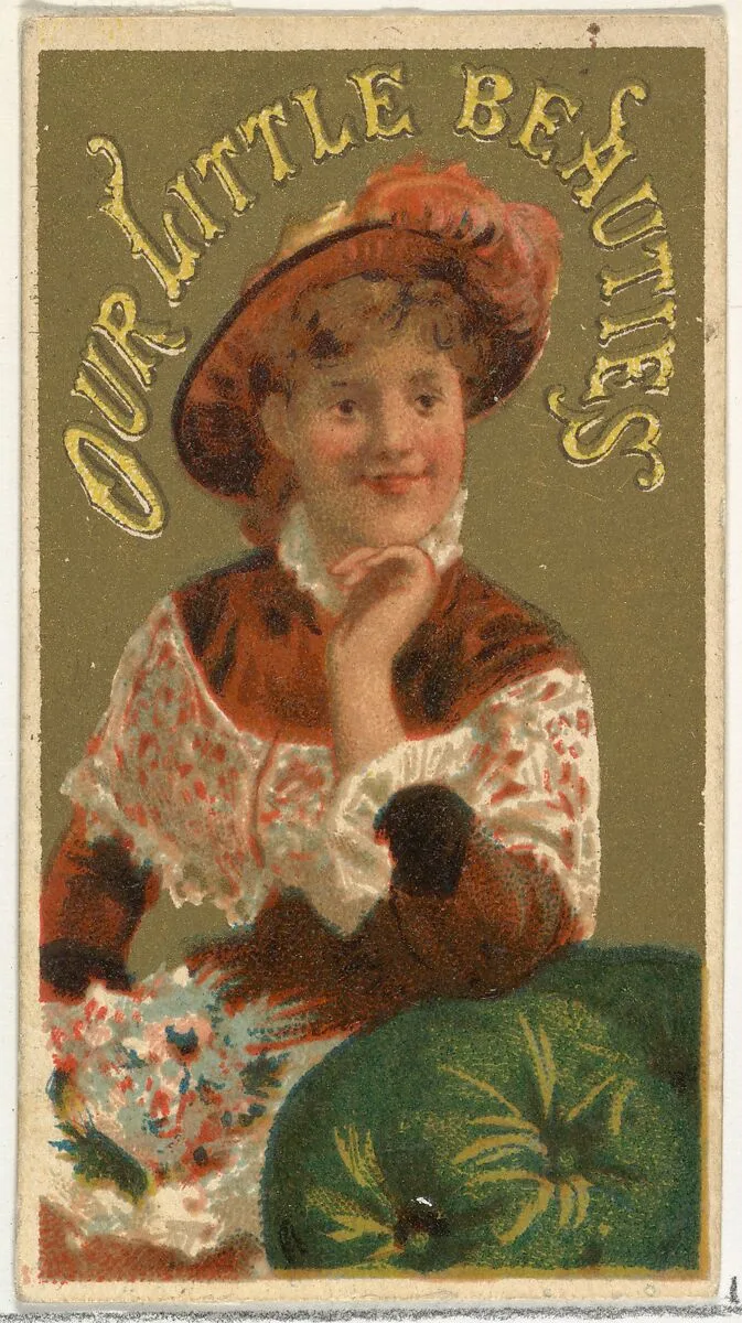 From the Girls and Children series (N58) promoting Our Little Beauties Cigarettes for Allen & Ginter brand tobacco products — Allen & Ginter