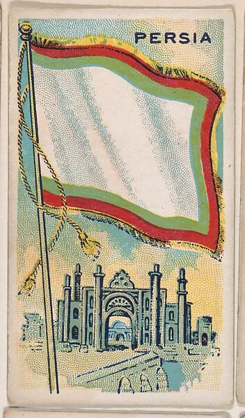 Persia, bakery card from the Flags series (D34), issued by the Ward-Mackey Company — Ward-Mackey Company