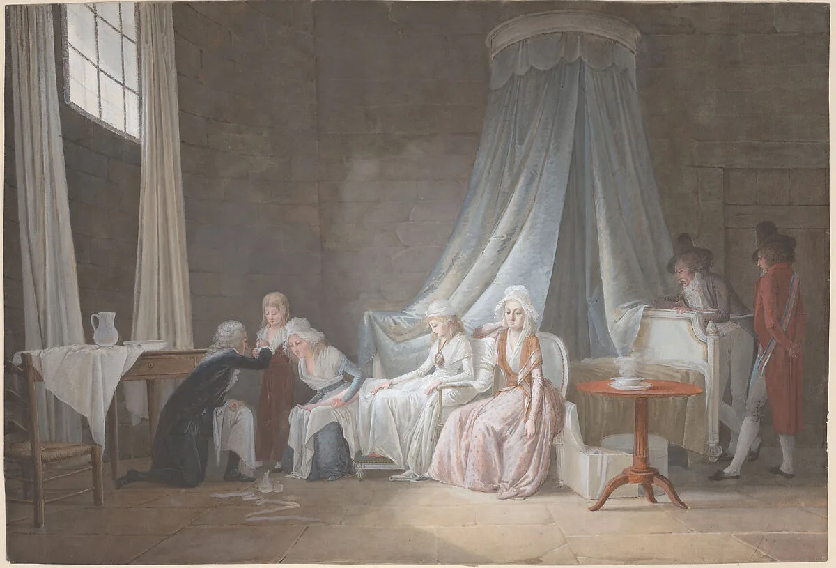 Madame Royale Cared for by Doctor Brunier, January 24, 1793 — Jean-Baptiste Mallet