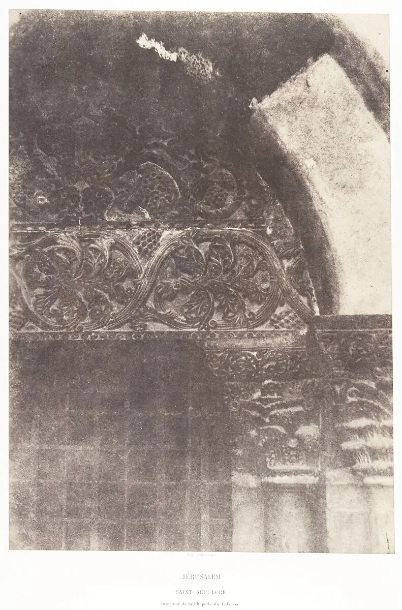 Jérusalem, Saint-Sépulcre, Intérieur de la Chapelle du Calvaire — Auguste Salzmann|Imprimerie photographique de Blanquart-Évrard, à Lille