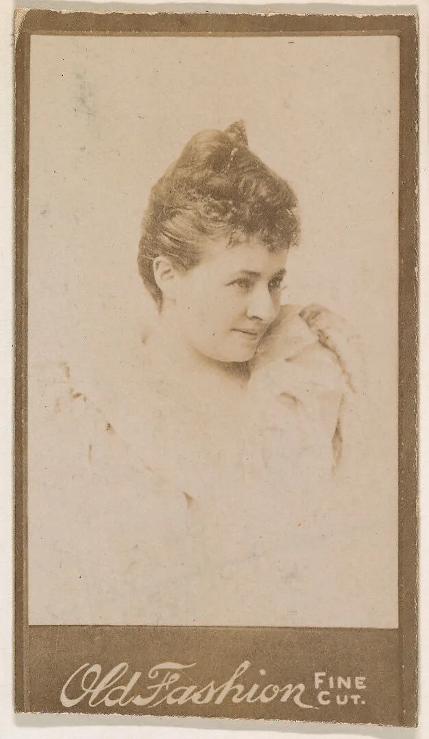 Portrait of actress, from the Actresses series (N664) promoting Old Fashion Fine Cut Tobacco — Unknown