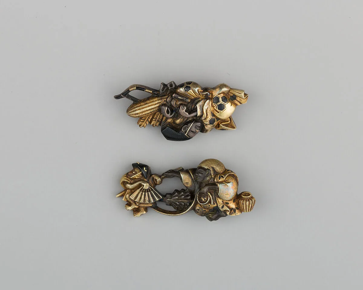 Pair of Sword-Grip Ornaments (Menuki) — Unknown