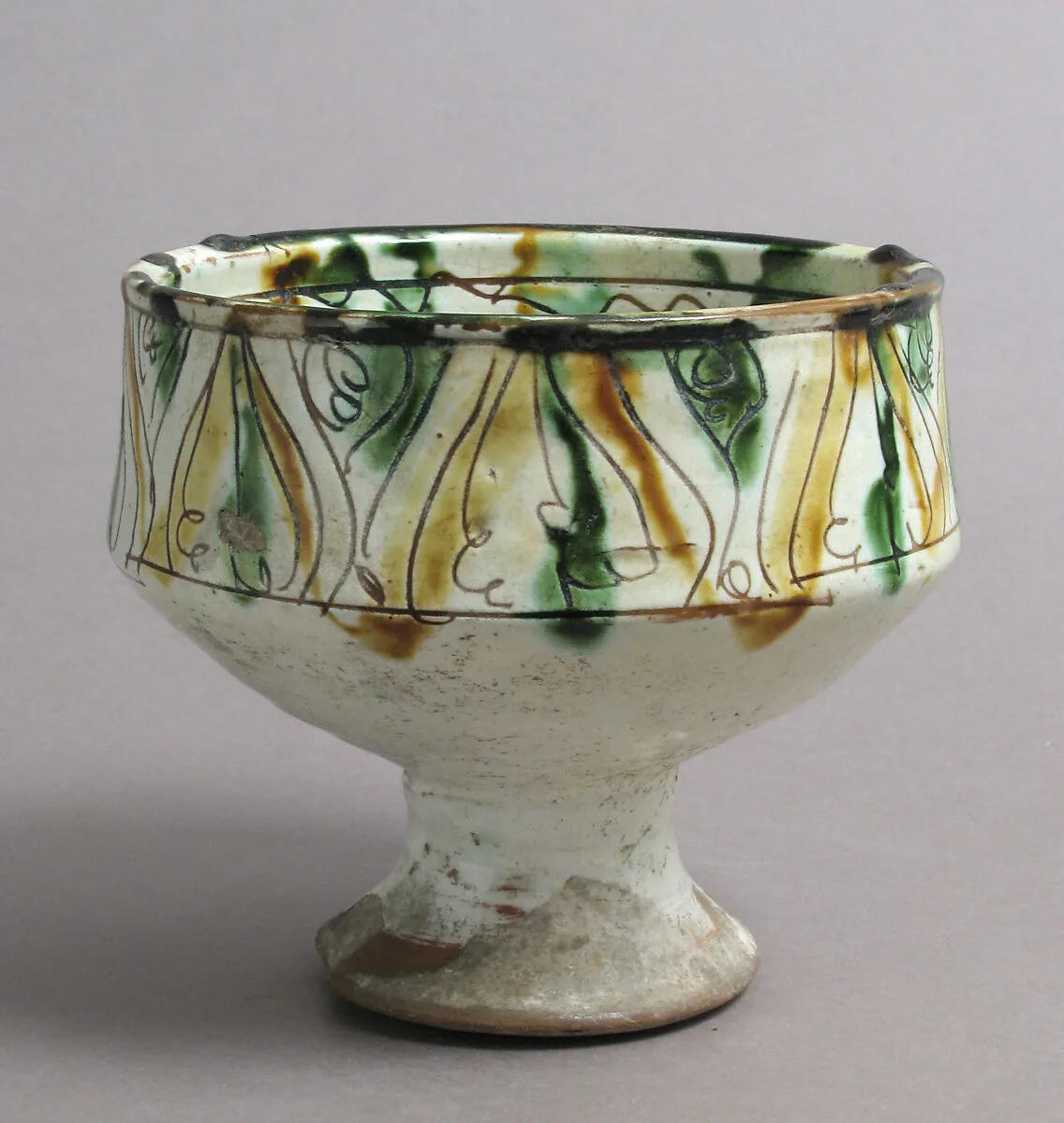 Footed cup with palmettes — Unknown